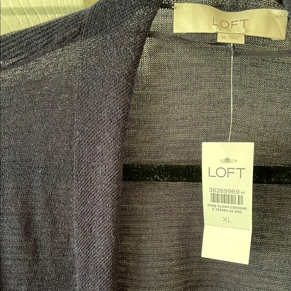 Navy Open Front Cardigan - Picture 2 of 3